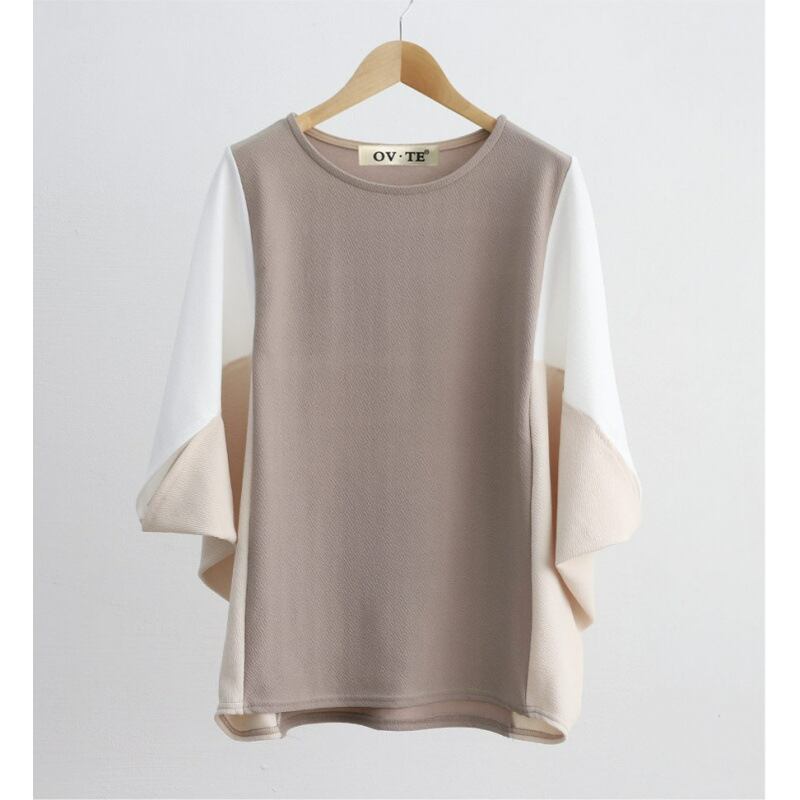 好感度UP 海外トレンド カジュアル 全3色 半袖 Tシャツ <U-11787>