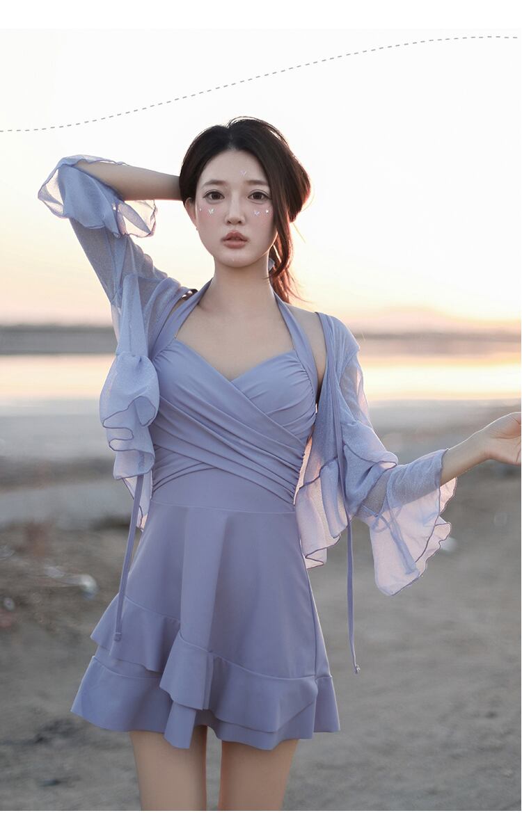 好感度UP 全4色 カジュアル 半袖 Tシャツ 水着 ワンピース ＜U-11816＞