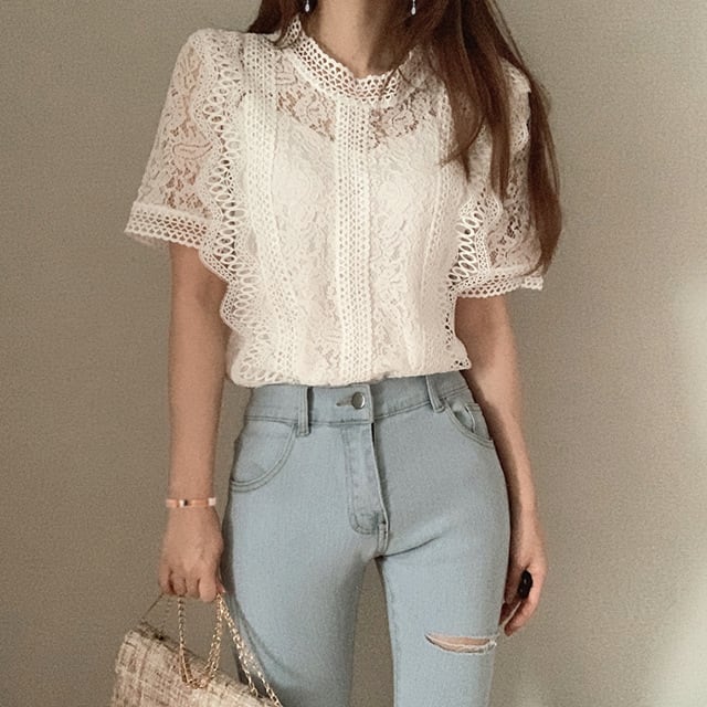 美人度アップ プリント ファッション ゆったり 全4色 半袖 Tシャツ＜U-11784＞