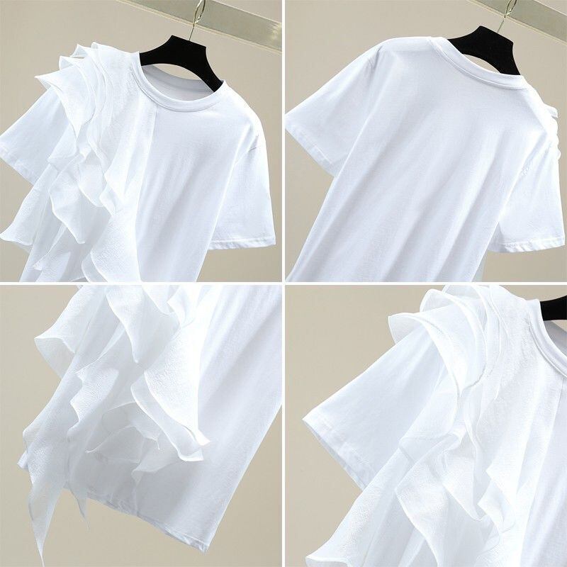 好感度100％ 早い者勝ち 絶対流行 カジュアル 2色選択 Tシャツ<U-11896>